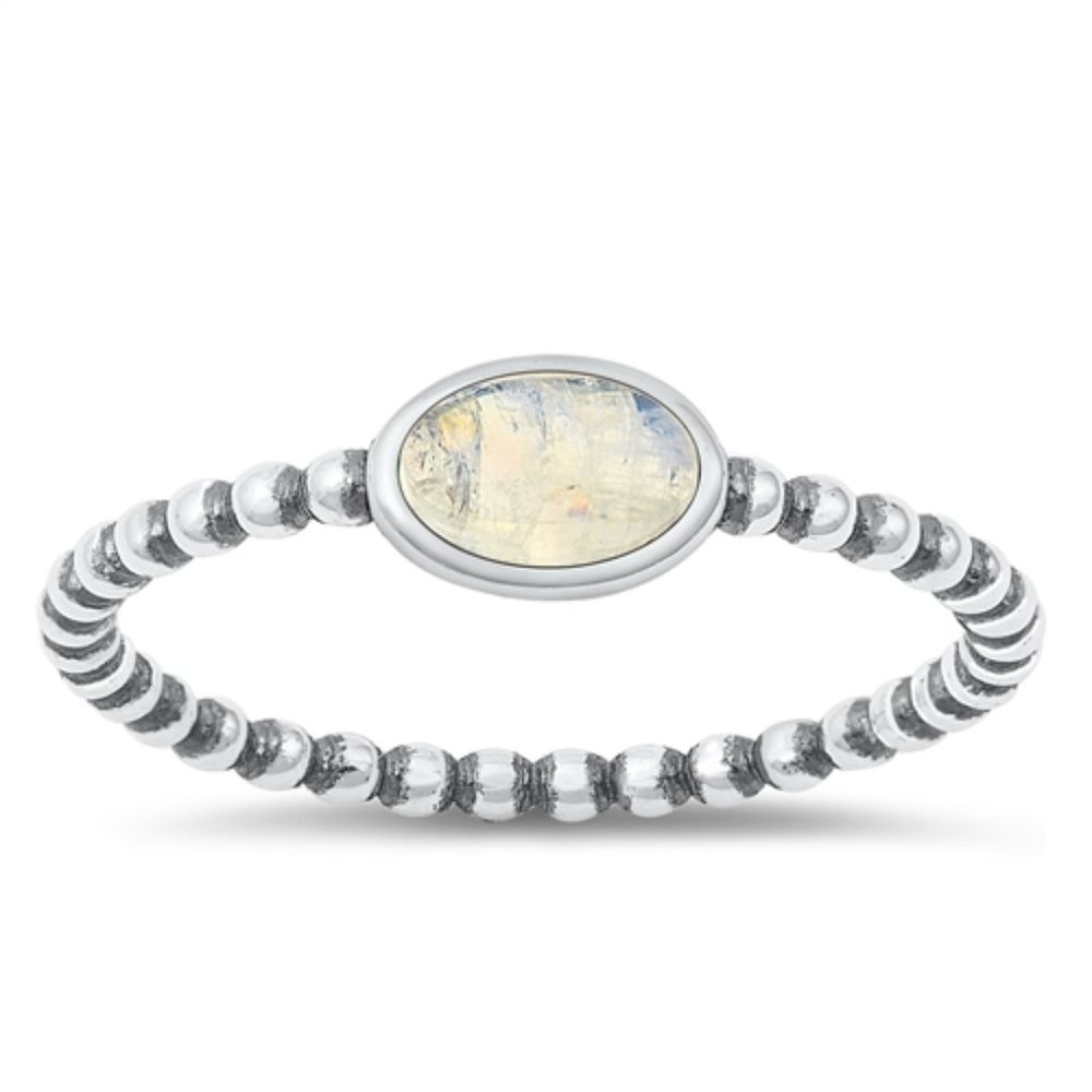 Sterling Silver Moonstone ring, Thumb Ring, Finger Ring